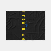 Ich bin Ukrainer Unterstütze patriotischen Präside Fleecedecke (Vorderseite (Horizontal))
