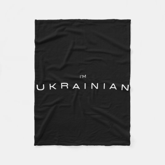 Ich bin Ukrainerin Fleecedecke (Vorderseite)
