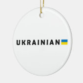 Ich bin Ukrainerin Keramik Ornament (Links)