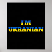 Ich bin Ukrainerin Zelensky Ukraine Patriotic Prou Poster (Vorne)