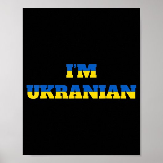Ich bin Ukrainerin Zelensky Ukraine Patriotic Prou Poster (Vorne)