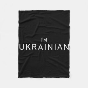 Ich bin Ukrainisch Ukraine Patriotisch Stolze Ukra Fleecedecke