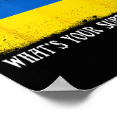 Ich bin Ukrainisch Was ist dein Superheld Ukrainis Poster (Ecke)