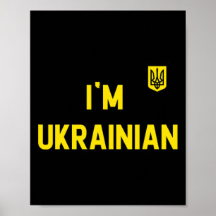 Ich bin Ukrainisch Zelensky Ukraine Patriotisch St Poster