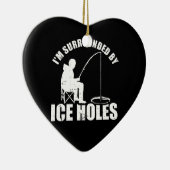 Ich bin umgeben von Eisholesfischen Keramik Ornament (Rechts)