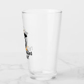 Ich bin umgeben von Idioten Funny Pinguin Glas (Links)