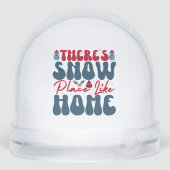 Ich bin umgeben von Schneeflocken, die von der eig Schneekugeln (Rückseite)