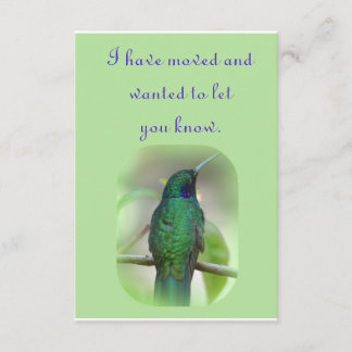 Ich bin umgezogen ankündigung