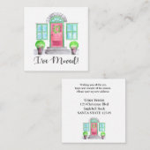 Ich bin umgezogen! WeihnachtsZuhause Begleitkarte (Vorne/Hinten)