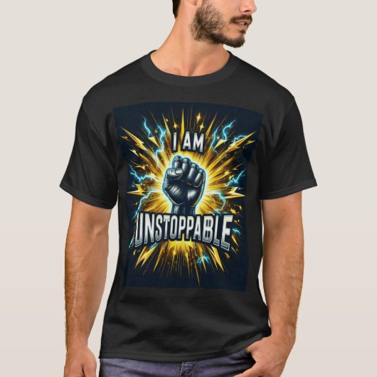 Ich bin unaufhaltsam - Blitzlichter Power T - Shir T-Shirt (Vorderseite)