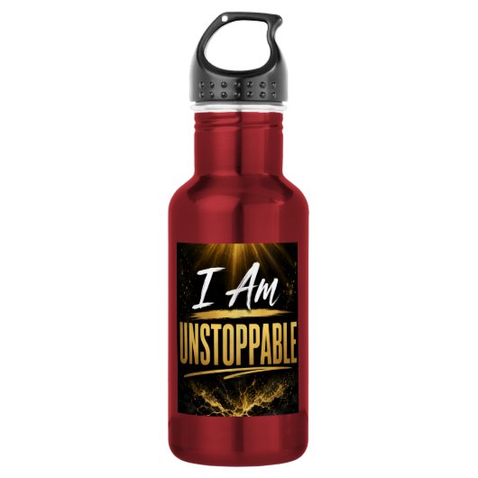 Ich bin unaufhaltsam edelstahlflasche (Vorderseite)