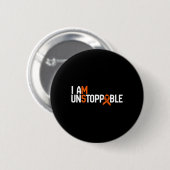 Ich bin unaufhaltsam Multiple Sklerose Frau Awaren Button (Vorne & Hinten)