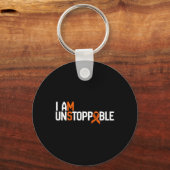 Ich bin unaufhaltsam Multiple Sklerose Frau Awaren Schlüsselanhänger (Vorderseite)