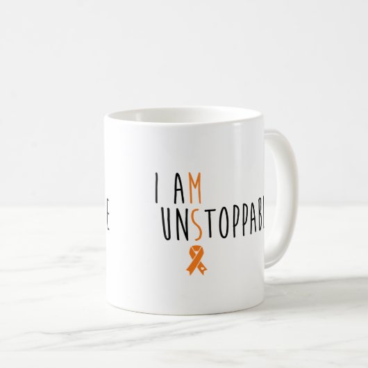 Ich bin unaufhaltsam (multiple Sklerose) Kaffeetasse (VorderseiteRechts)