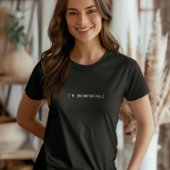 Ich bin unbehagliches T-Shirt, Minimalistische soz T-Shirt