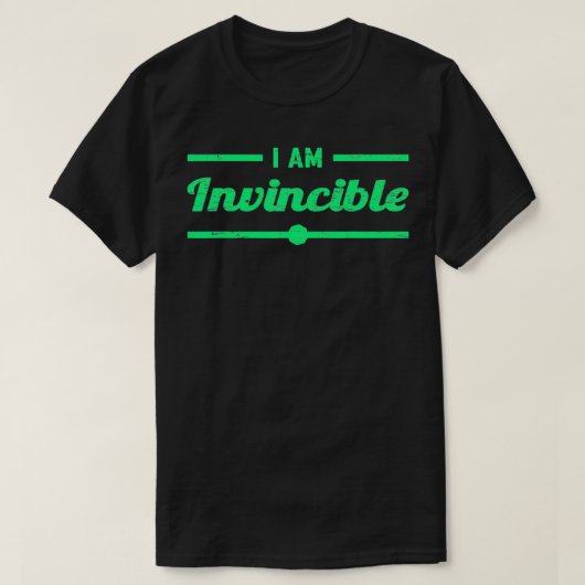 Ich bin unbesiegbar T-Shirt (Design vorne)