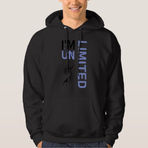 Ich bin und die UNO inspirierendes Zitat-Design Hoodie