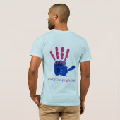 Ich bin.. und zurück Bisexuelles Logo T-Shirt (Schwarz voll)