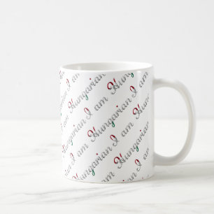 Ich bin ungarisches Landstypo-Muster Kaffeetasse