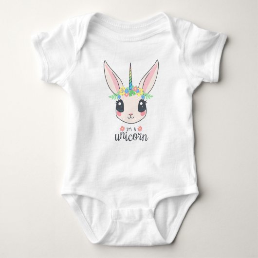 Ich bin Unicorn Baby Bodysuits & One Stück (Vorderseite)