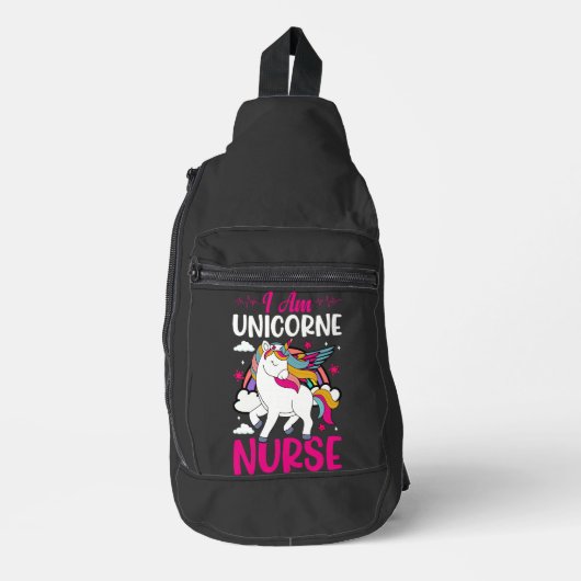 ICH BIN UNICORNE NURSE CROSSBODY BAG (Vorderseite)
