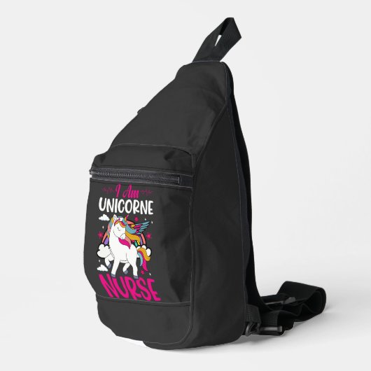 ICH BIN UNICORNE NURSE CROSSBODY BAG (Rechte Ecke)