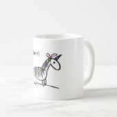 Ich bin Unicornzebra-Tasse Kaffeetasse (VorderseiteRechts)