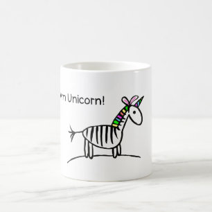 Ich bin Unicornzebra-Tasse Kaffeetasse