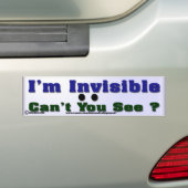 Ich bin unsichtbar autoaufkleber (Auf Auto)
