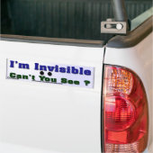 Ich bin unsichtbar autoaufkleber (Auf Lkw)