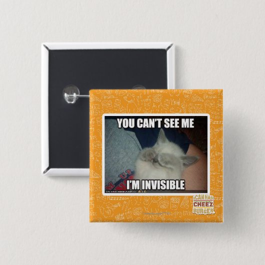 Ich bin unsichtbar button (Vorne & Hinten)