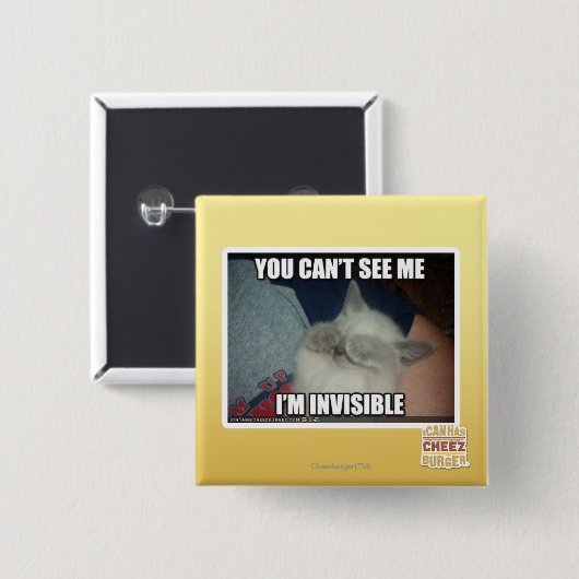 Ich bin unsichtbar button (Vorne & Hinten)