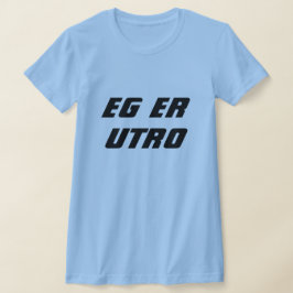 Ich bin untreu in norwegischem Blau T-Shirt