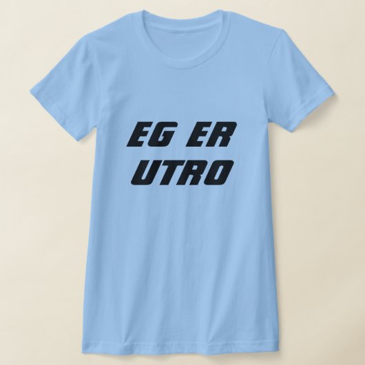 Ich bin untreu in norwegischem Blau T-Shirt (Ablage )