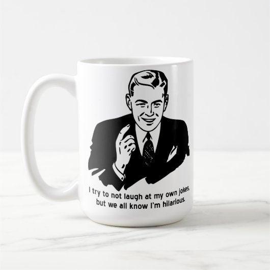Ich bin urkomisch lustiger Becher Kaffeetasse (Links)