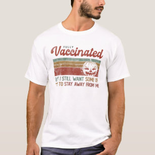Ich bin VACCINATED Kürbislaterne noch Woll BLEIBE T-Shirt