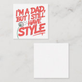 Ich bin Vater, aber ich habe noch Stil Empfehlungskarte (Vorne/Hinten)