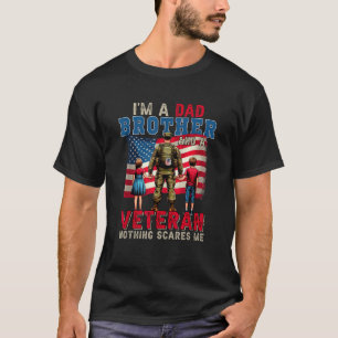 Ich bin Vater Bruder und Veteran 4. Juli stolz T-Shirt