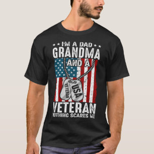 Ich bin Vater GRANDMA und ein Veteran nichts macht T-Shirt