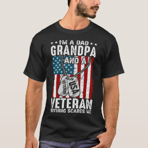 Ich bin Vater GRANDPA und ein Veteran nichts inter T-Shirt