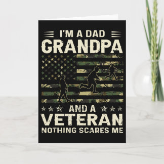 Ich bin Vater, Großvater und Veteran, Vatertag Ame Karte