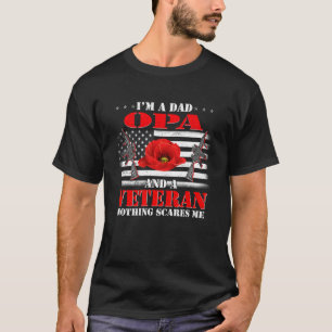 Ich bin Vater Opa und ein Veteran nichts stört mic T-Shirt