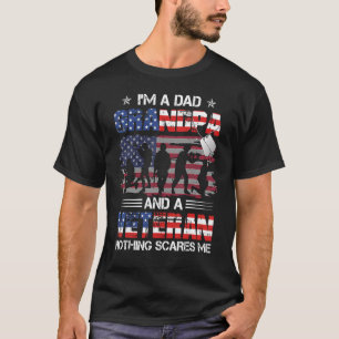 Ich bin Vater Opa und ein Veteran Stolz uns Vetera T-Shirt