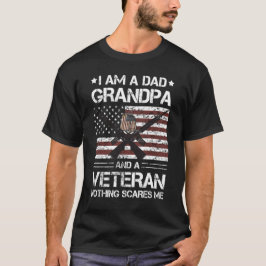 Ich bin Vater Opa und Veteran Geschenk für Väter V T-Shirt