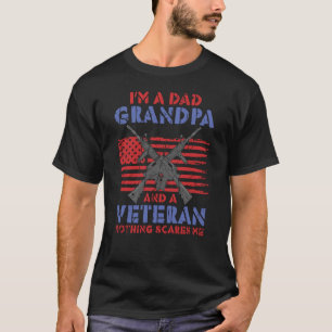 Ich bin Vater Opa und Veteran - Veteran Held T-Shirt