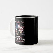 Ich bin Vater Opa und Veteran Veteran Veteran Day  Zweifarbige Tasse (Vorderseite Links)