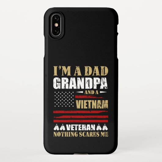 Ich bin Vater, Opa und Vietnamveteran iPhone Hülle (Rückseite)