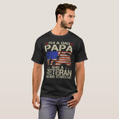 Ich bin Vater, Papa und Veteran T-Shirt (Vorne ganz)