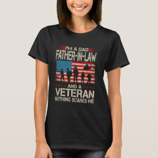 Ich bin Vater Schwiegervater und Veteranenvater Va T-Shirt