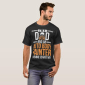 Ich bin Vater und Auto-Karosseriegemälde T-Shirt (Vorne ganz)